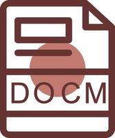 docm creativo icona design vettore