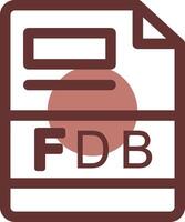 fdb creativo icona design vettore