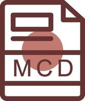 mcd creativo icona design vettore