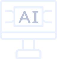 artificiale intelligenza creativo icona design vettore