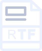 rtf creativo icona design vettore