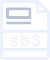 sb3 creativo icona design vettore