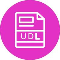 udl creativo icona design vettore