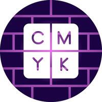 CMYK creativo icona design vettore