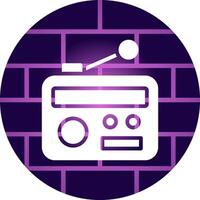 Radio creativo icona design vettore