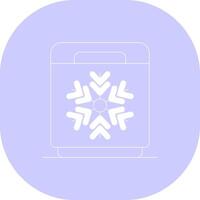 congelatore creativo icona design vettore