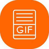 gif creativo icona design vettore