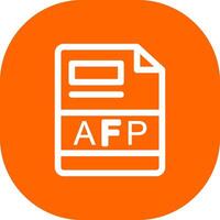 afp creativo icona design vettore