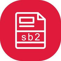 sb2 creativo icona design vettore