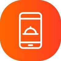 cibo App creativo icona design vettore