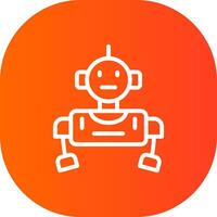robot creativo icona design vettore
