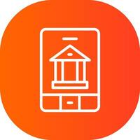 bancario App creativo icona design vettore
