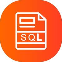 sql creativo icona design vettore