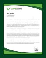 professionale carta intestata design - creativo - buio verde vettore