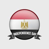 Egitto il giro indipendenza giorno distintivo vettore