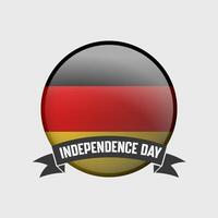Germania il giro indipendenza giorno distintivo vettore