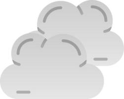 nuvoloso piatto pendenza icona vettore