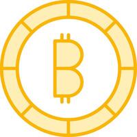 icona vettoriale bitcoin