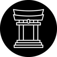 torii cancello vettore icona