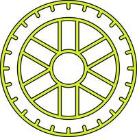 pneumatico vettore icona