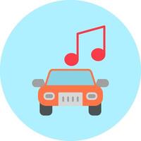 auto musica vettore icona