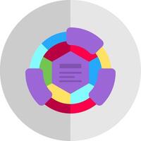 diagramma piatto scala icona vettore