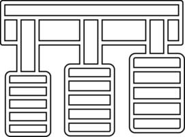 pedali vettore icona