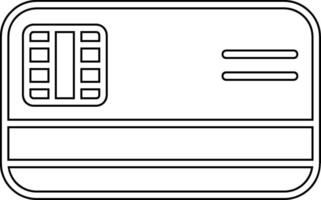 icona del vettore della carta di credito