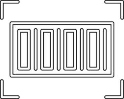 codice a barre vettore icona