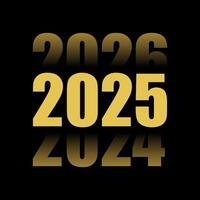 2025 numero design modello. vettore