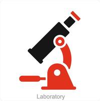 laboratorio e laboratorio icona concetto vettore