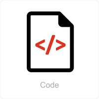 codice e programmazione icona concetto vettore