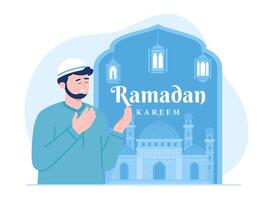 Ramadhan concetto piatto illustrazione vettore