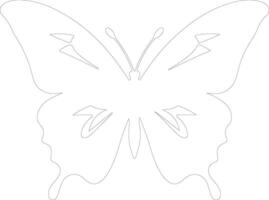 Ulisse farfalla schema silhouette vettore