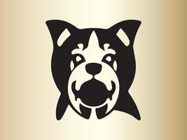 cane logo design icona simbolo vettore illustrazione