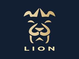 disegno del logo del leone vettore