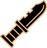 militare coltello vettore icona
