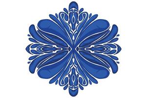 blu ornamento telaio confine vettore design per decorativo elemento