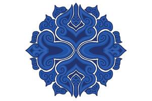 blu ornamento telaio confine vettore design per decorativo elemento