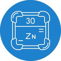 zinco lineare cerchio multicolore design icona vettore
