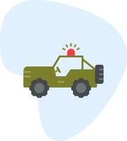 militare camionetta vettore icona