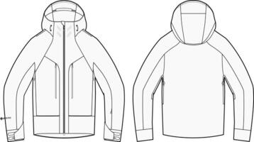 Avanzate 3 strati giacca design - vettore illustrazione