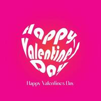 contento San Valentino giorno sociale media vettore creativi per 14 febbraio