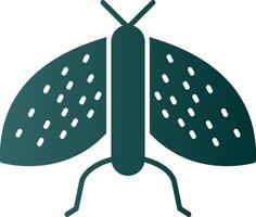 insetti glifo pendenza icona vettore