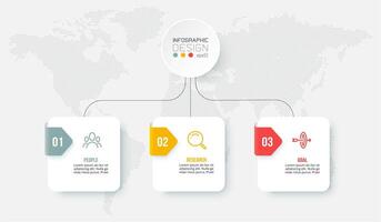 concetto di business modello infografica con diagramma. vettore