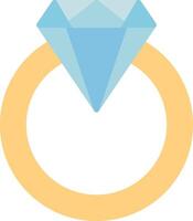diamante squillare piatto leggero icona vettore