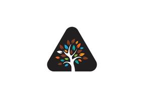 lettera e albero logo design per il tuo attività commerciale vettore