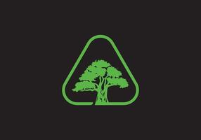 lettera un' albero logo ,albero loghi, scritte, tipografico logo, albero e un' logo, foglia e alfabeto logo. vettore