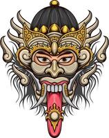 vettore illustrazione di balinese maschera