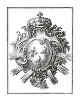 Braccio con tre gigli (1785 - 1833) di Jean Bernard (1775-1883). Originale dal Museo Rijks. Miglioramento digitale di rawpixel. vettore